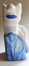 Load image into Gallery viewer, Metallic Blue Torso Vase
